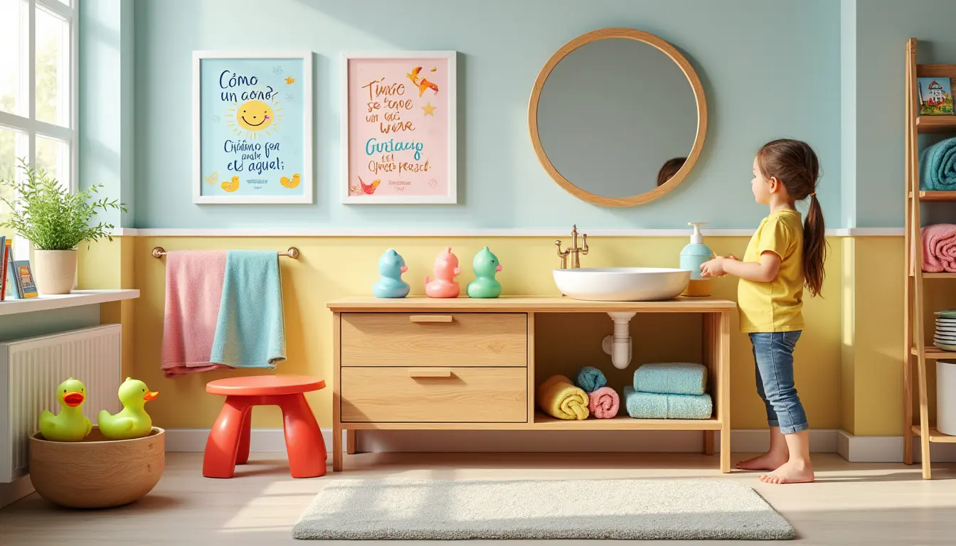 découvrez notre meuble de salle de bain montessori, conçu pour favoriser l'apprentissage et l'autonomie de vos enfants. transformez l'espace quotidien en un environnement stimulant et sécurisé, où les petits peuvent explorer et développer leurs compétences en toute indépendance.