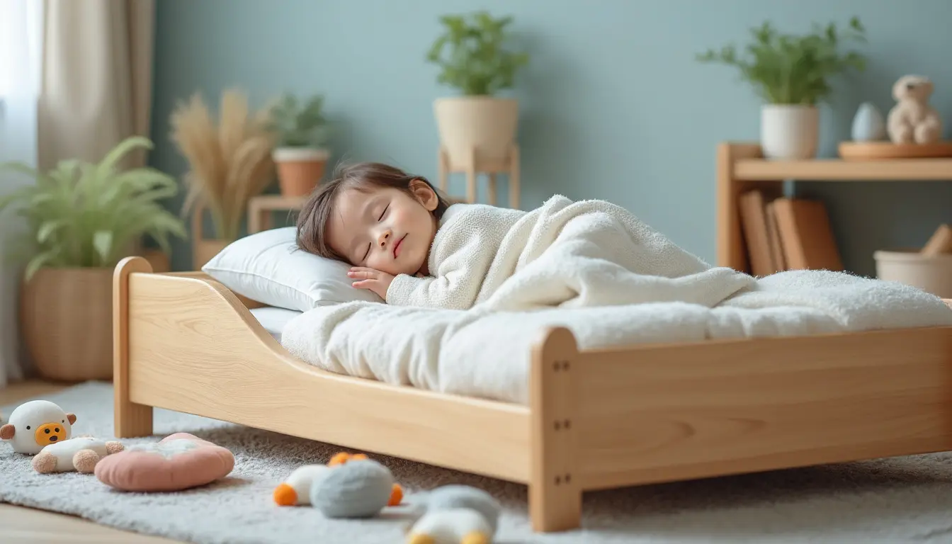 Lit carré Montessori : un choix idéel pour le sommeil des enfants