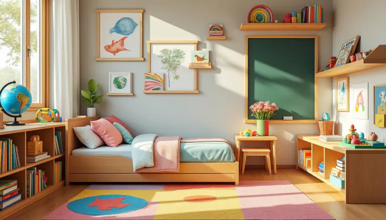 découvrez comment aménager une chambre montessori inspirante pour votre enfant de 6 ans. créez un environnement d'apprentissage stimulant qui favorise l'autonomie, la créativité et le développement personnel. astuces et conseils pour un espace sécurisé et adapté à ses besoins.