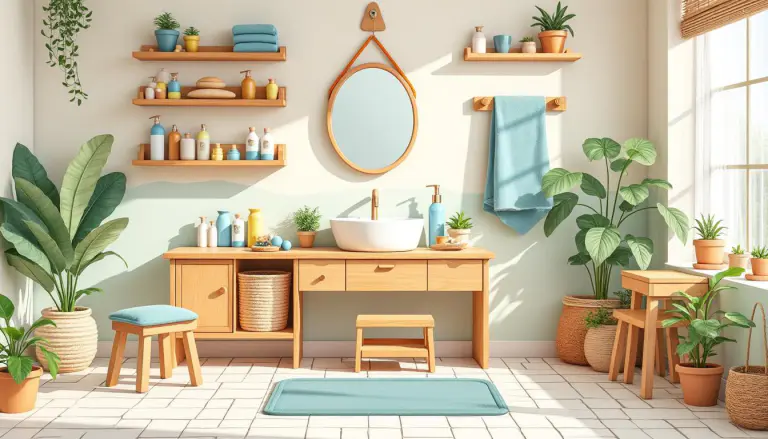 découvrez comment aménager une salle de bain montessori diy, idéale pour les enfants. transformez cet espace en un lieu sécurisé et éducatif, où les tout-petits peuvent explorer l'autonomie tout en apprenant les routines d'hygiène. suivez nos conseils pratiques pour créer un environnement ludique et adapté à leurs besoins.