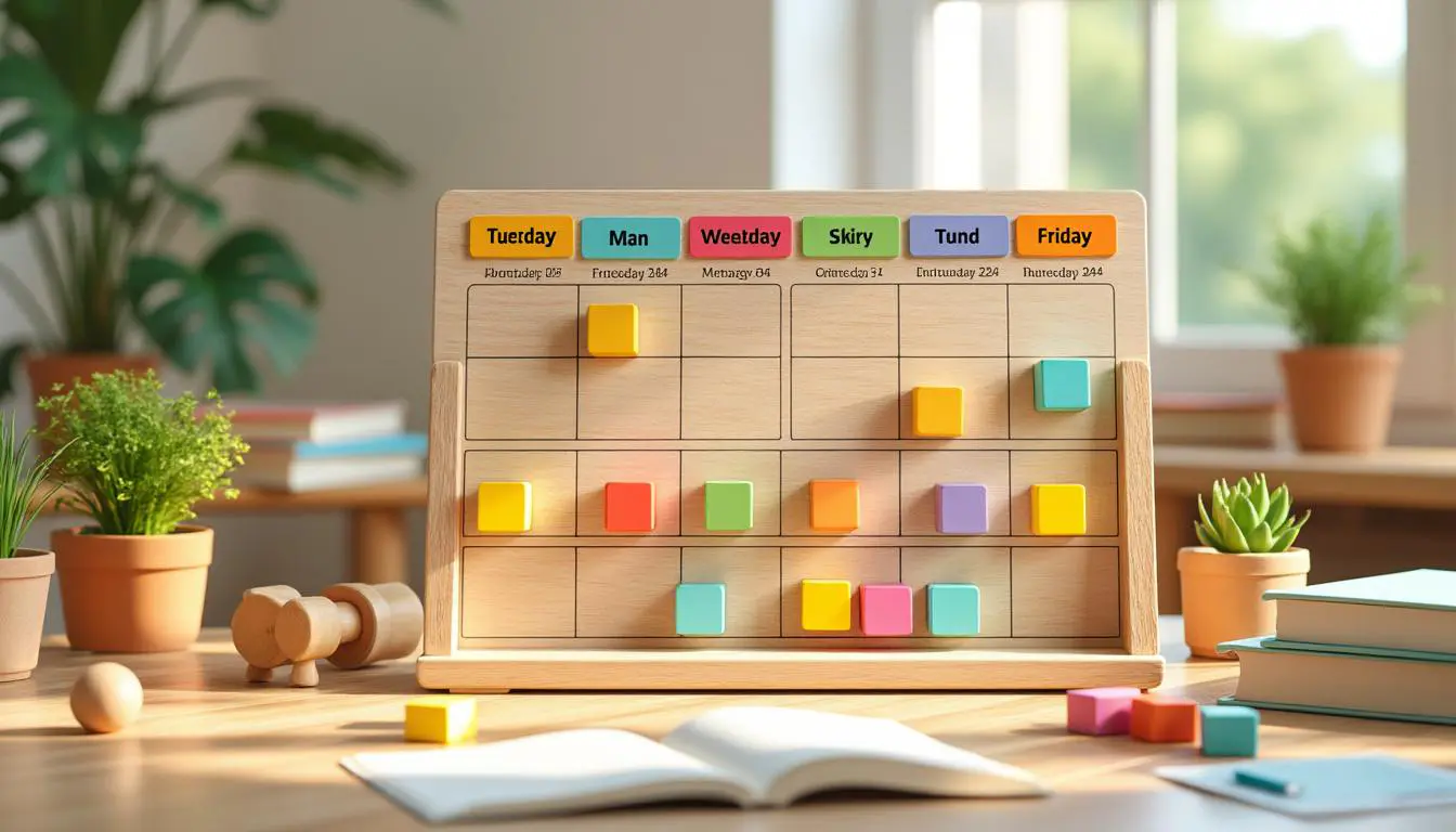découvrez comment créer un semainier ludique inspiré de la méthode montessori pour enseigner les jours de la semaine et les mois de l'année. une activité éducative amusante et interactive pour aider les enfants à développer leur sens du temps tout en jouant.