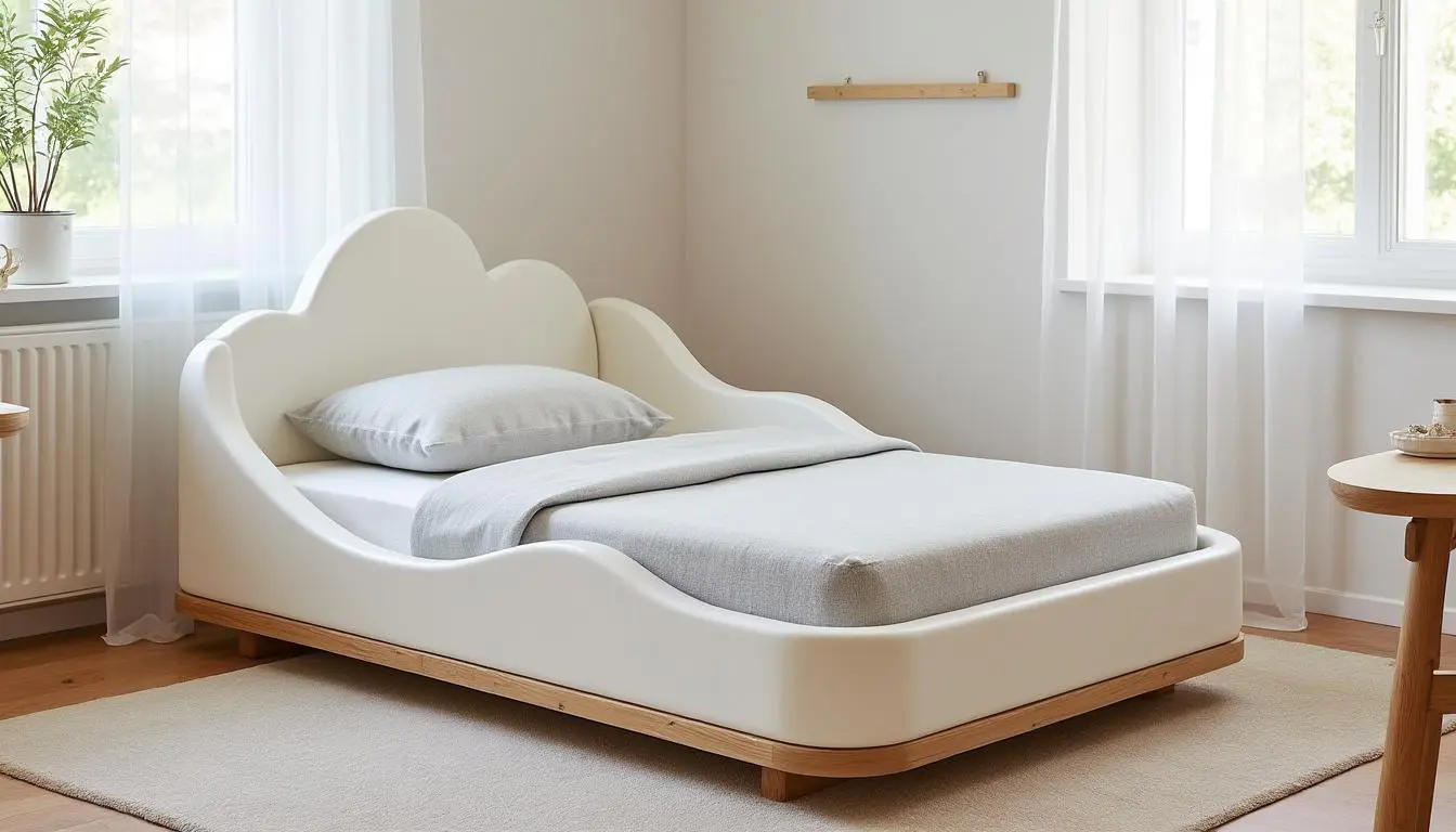 découvrez le lit nuage montessori, conçu pour transformer la chambre de votre enfant en un espace de rêve et d'apprentissage. offrez-lui un environnement sain et stimulant qui favorise son épanouissement et sa créativité.