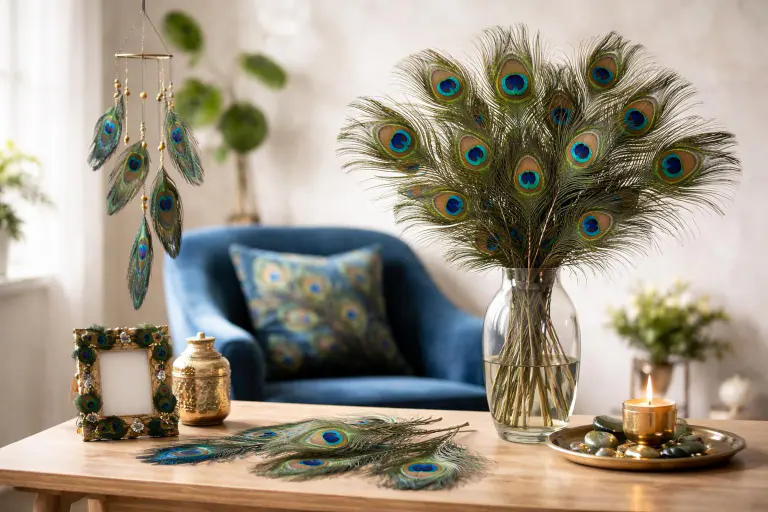 découvrez des idées créatives pour utiliser des plumes de paon dans la décoration et créez une ambiance originale et élégante chez vous.