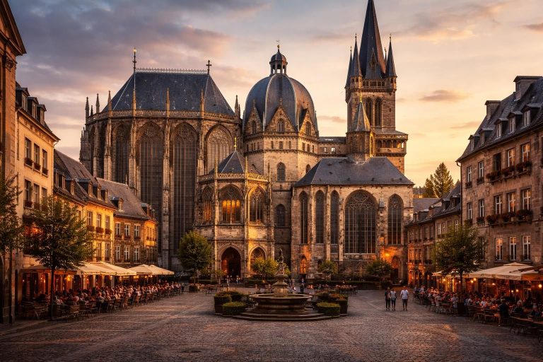 découvrez aix-la-chapelle, une ville riche en histoire située à la frontière entre la france et l'allemagne, célèbre pour sa magnifique cathédrale et ses trésors culturels.