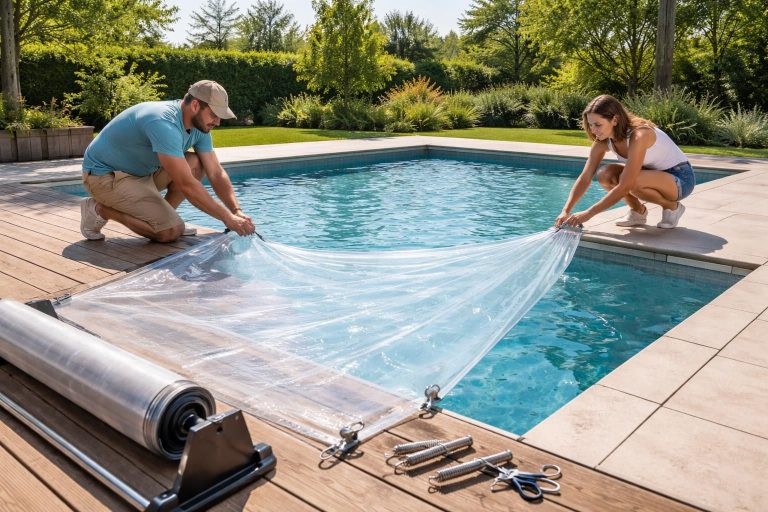 découvrez notre guide complet pour choisir, installer et fixer une bâche de piscine efficacement, afin de protéger votre bassin toute l'année.