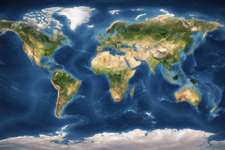 découvrez notre carte du monde en véritable haute qualité, une représentation graphique précise et détaillée pour tous vos besoins géographiques et éducatifs.