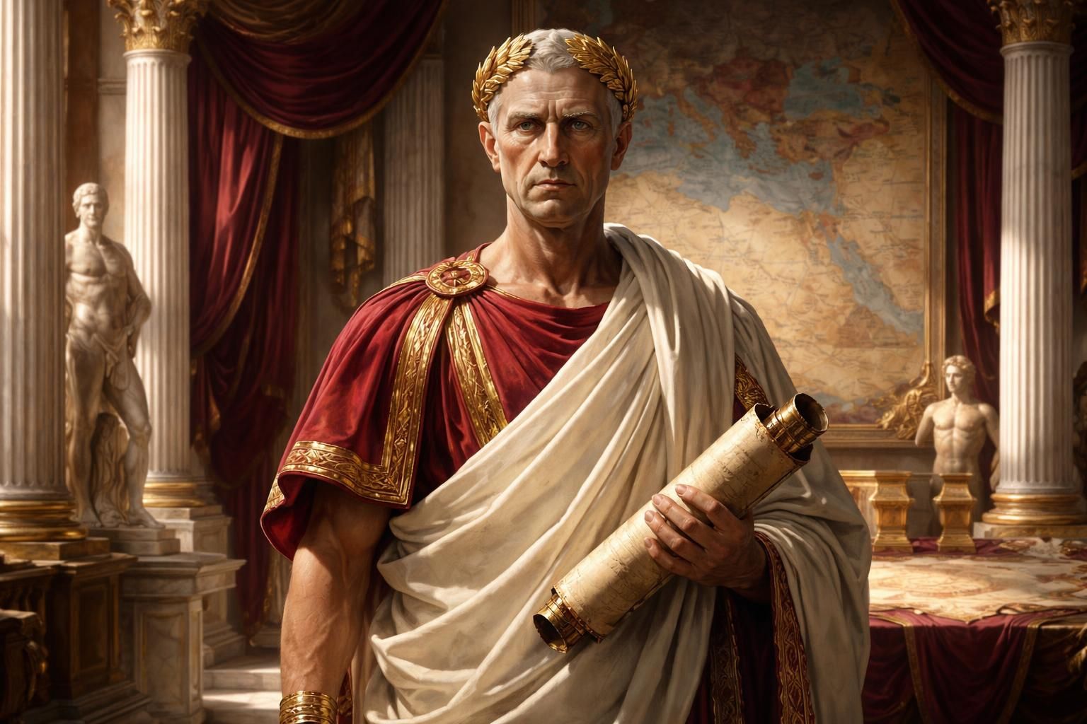 découvrez la biographie complète de jules césar, son parcours historique et son règne en tant qu'empereur influent de l'antiquité romaine.