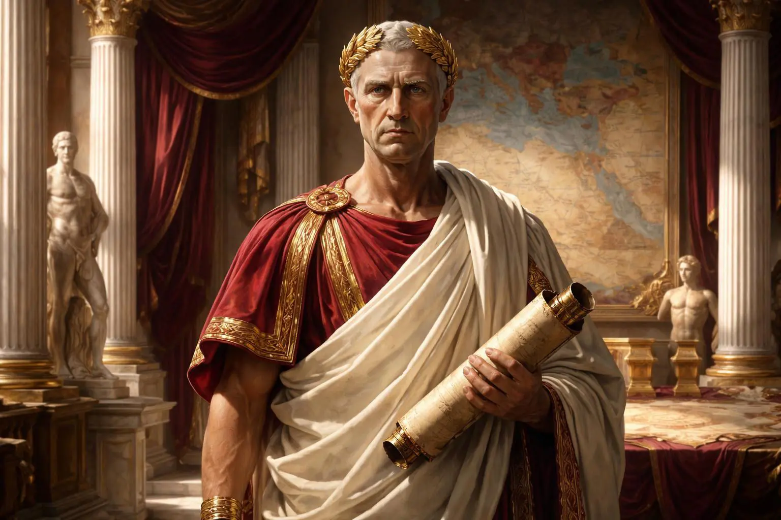 découvrez la biographie complète de jules césar, son parcours historique et son règne en tant qu'empereur influent de l'antiquité romaine.